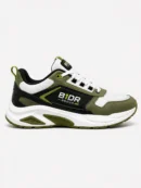 b1dr olive green white sneakers right side
