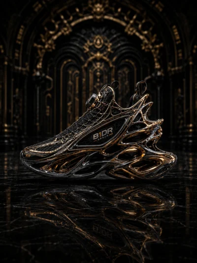 b1dr phoenix x9 obsidian gold luxury sneakers main
