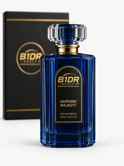 B1DR Group Sapphire Majesty Eau de Parfum 100ml blue bottle