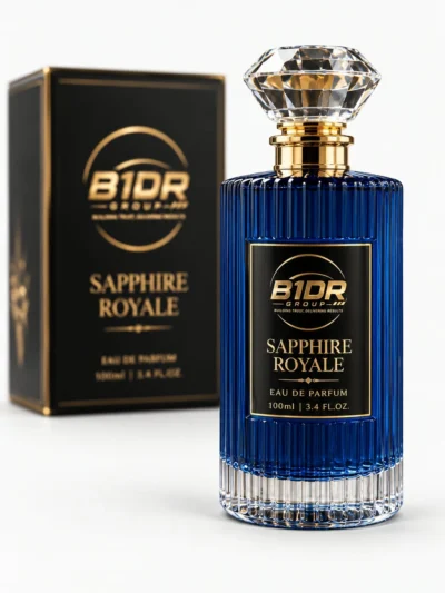 B1DR Group Sapphire Royale Eau de Parfum 100ml blue perfume bottle with presentation box