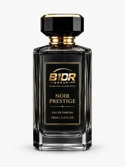 B1DR Group Noir Prestige Eau de Parfum 100ml black perfume bottle
