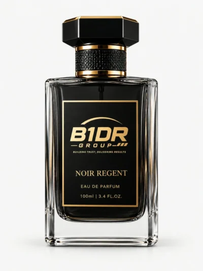 B1DR Group Noir Regent Eau de Parfum 100ml black perfume bottle