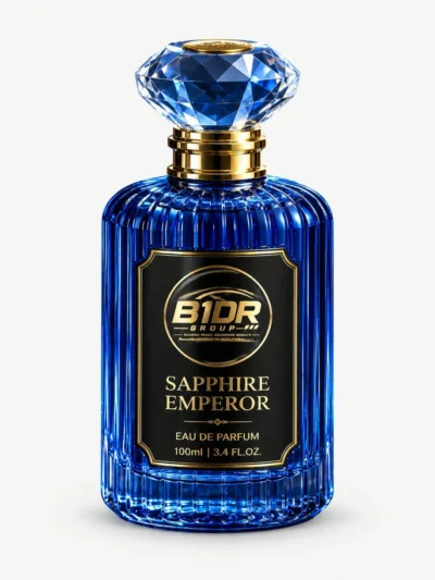 B1DR Group Sapphire Emperor Eau de Parfum 100ml blue perfume bottle