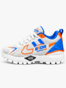 b1dr stridex sports shoes white blue orange side view